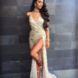 V-neck Sexy Halter Strap Sequin Dress - Gold, S