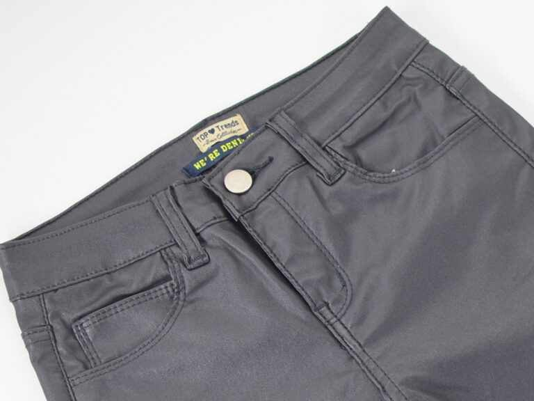 Women's body leather pants denim pants - Image 5