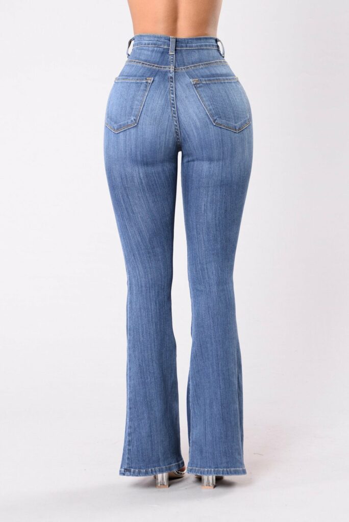 Popular Slim Fit High Waist Package Hip Denim Bell-bottom Pants - Image 5
