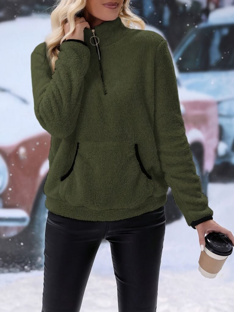 Autumn And Winter New Casual Double-sided Fleece Sweatshirt - Image 7