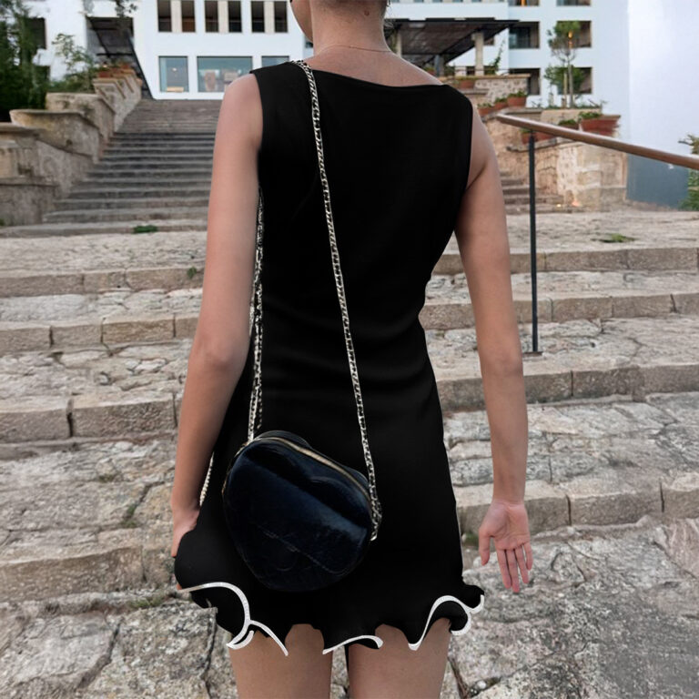 Fashion Sleeveless Woolen Dress Women's Clothing - Image 4