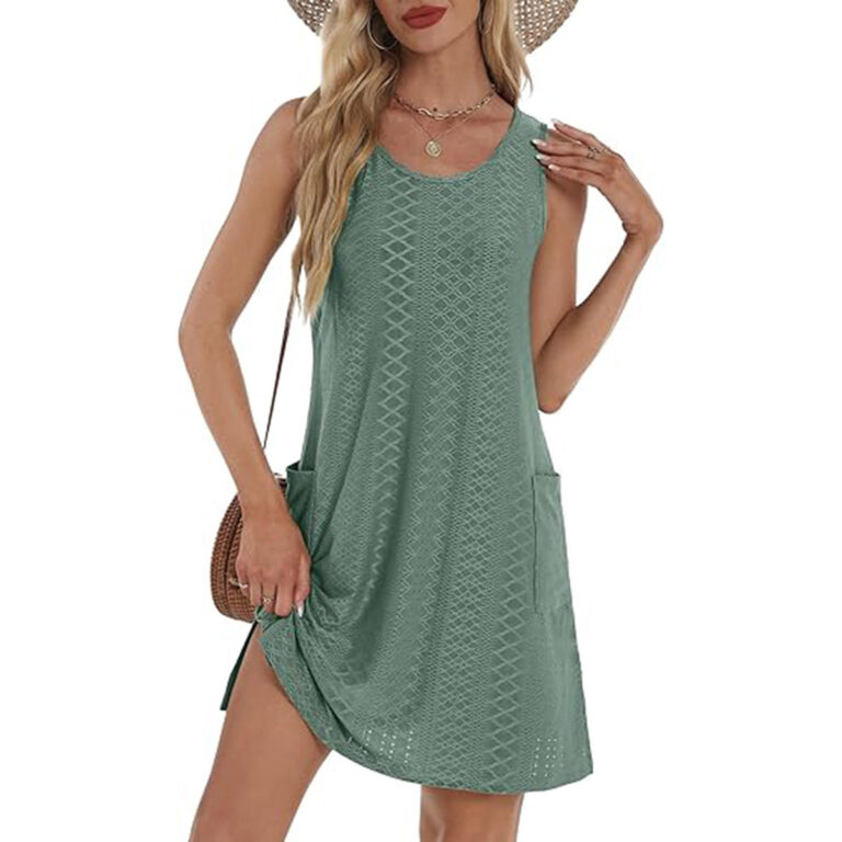 Women's Sleeveless Pocket Vest Dress - Image 3