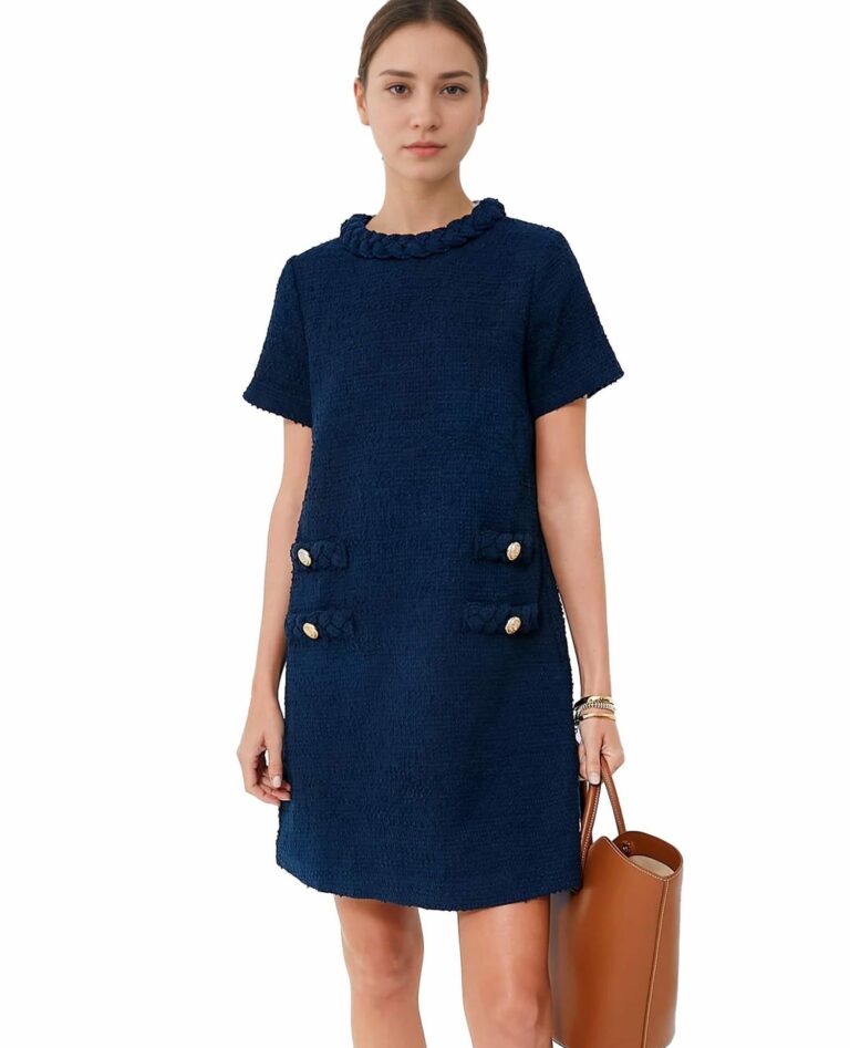 Women's Tweed Jack Dress Tight - Image 9