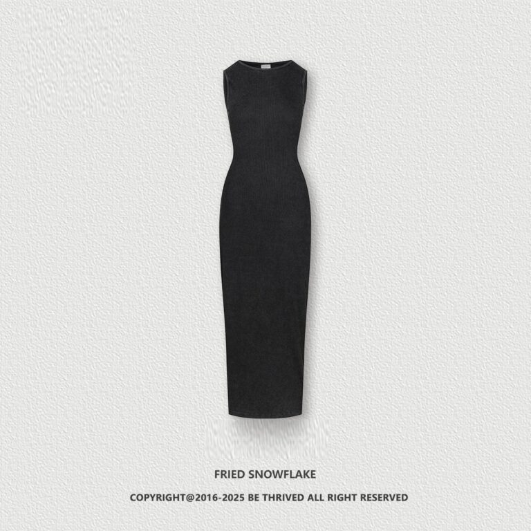 Lady Like Woman Vest High-grade Slim Fit Slimming Knitted Dress - Image 3