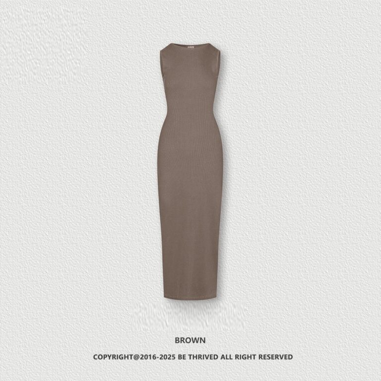 Lady Like Woman Vest High-grade Slim Fit Slimming Knitted Dress - Image 6