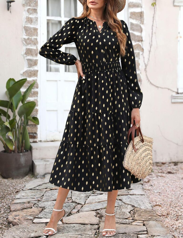 Women's Elegant Bohemian Printed Dress - Image 8