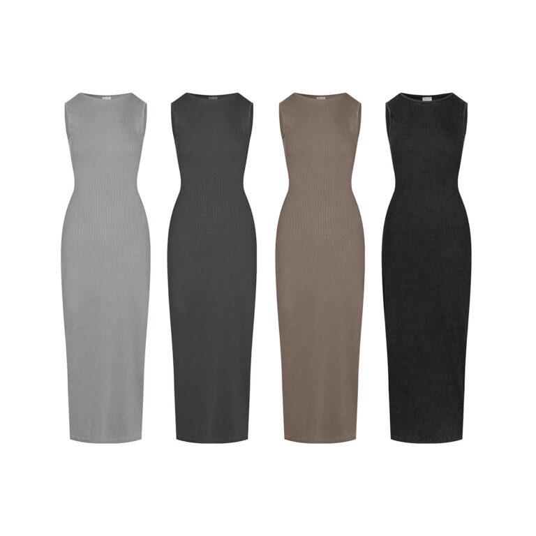Lady Like Woman Vest High-grade Slim Fit Slimming Knitted Dress - Image 2