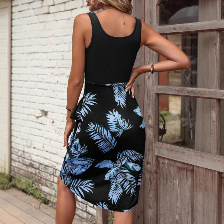 Tropical Printing Maxi Dress - Image 2