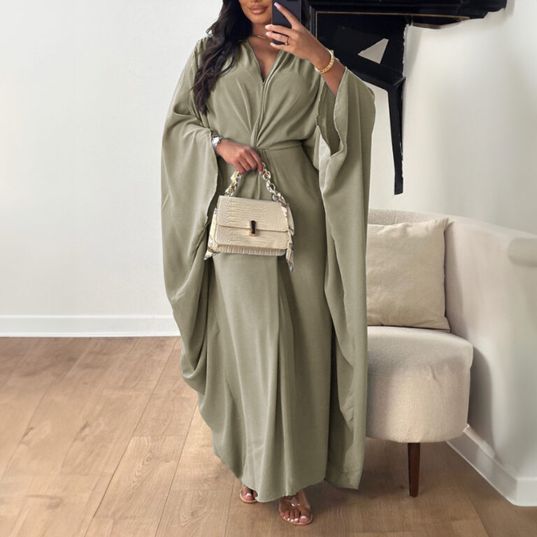 Loose And Elegant Batwing Sleeve Swing Dress Children - Image 6