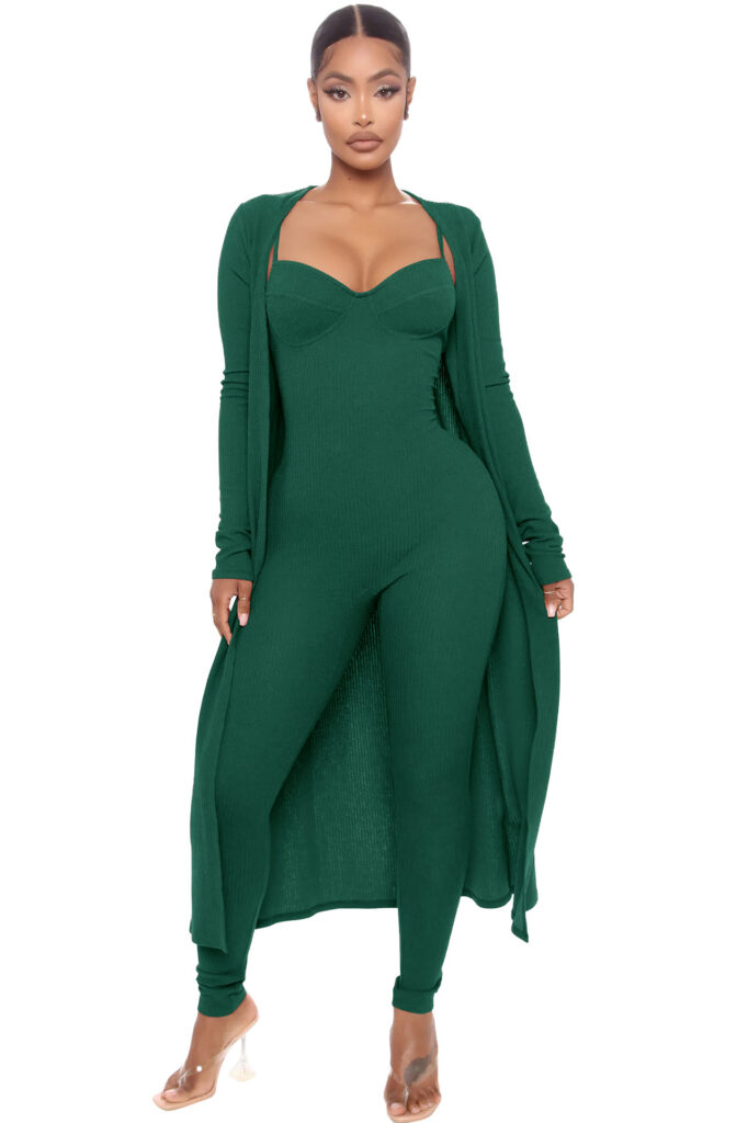 Women's Sling Jumpsuit Casual Loose Long Sleeve Jacket - Image 4