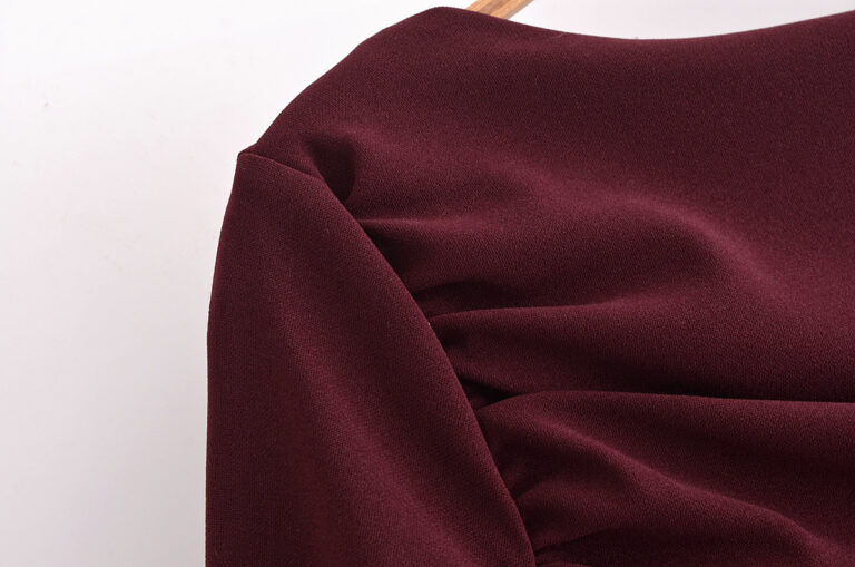 Women's Solid Color Long Sleeve Backless Dress - Image 5