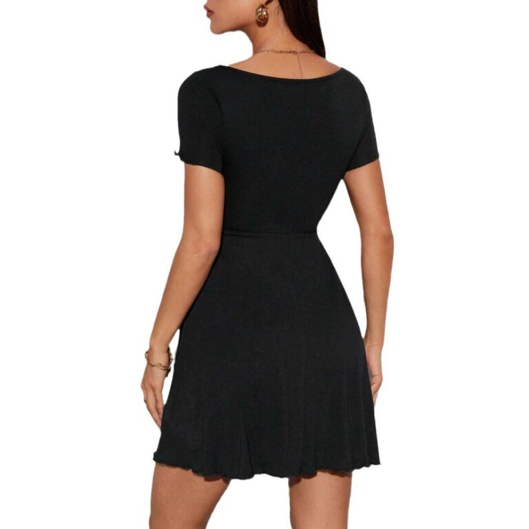 Bends And Hitches Summer Women's Solid Color Dress - Image 5