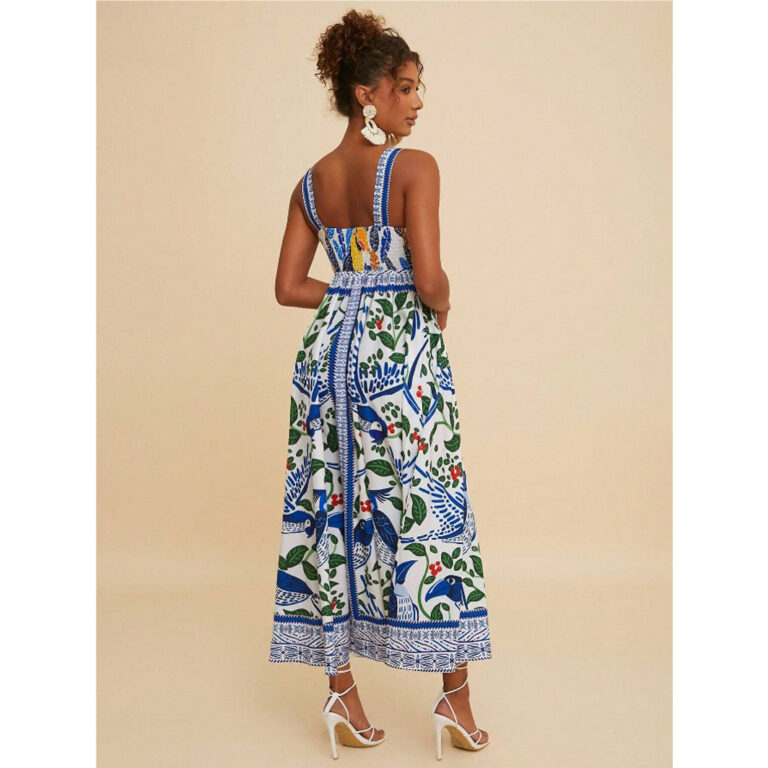 European And American Style Women Printed Formal Dress Casual Fashion Dress - Image 5