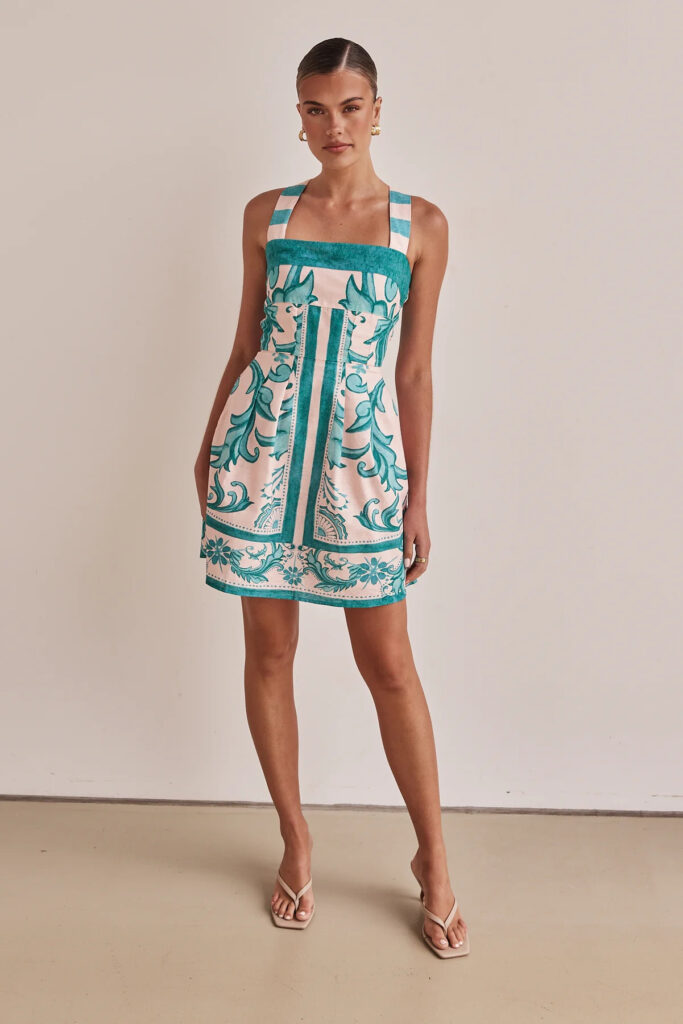 Summer Women's Dress Printed Suspender Skirt - Image 5