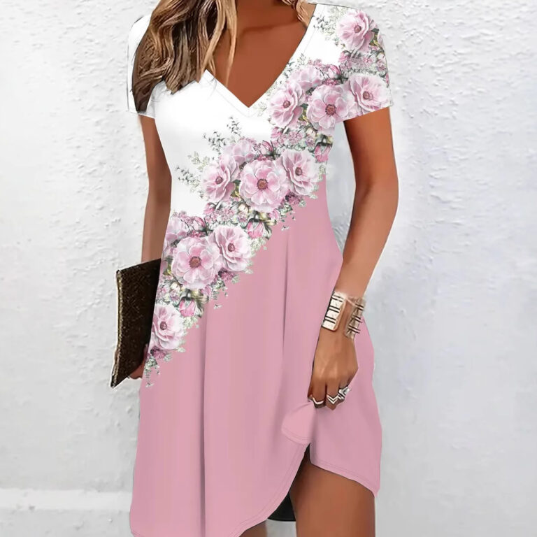 Casual V-neck Women's Clothing Dress - Image 4