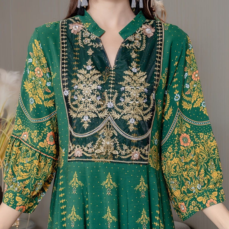 Ethnic Style Embroidered Large Swing Bohemian Style Dress Women - Image 3