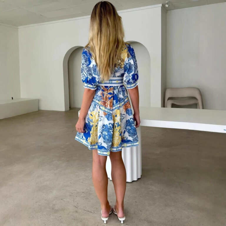 Women's Loose Casual Fashionable Printed Short Dress - Image 2