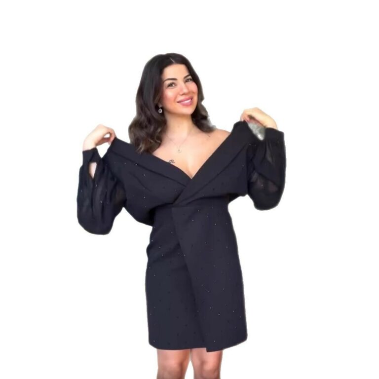 Lady Temperament Suit V-neck Dress - Image 5
