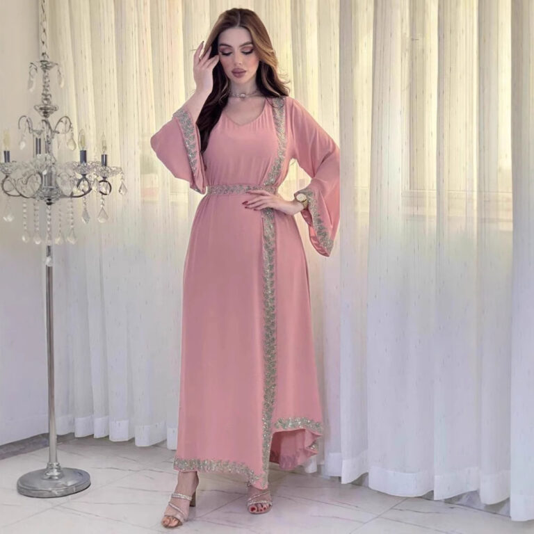 Middle East Rhinestone Women's New Long Dress - Image 6