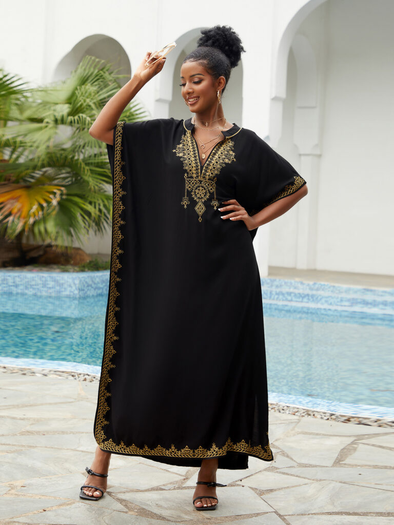 Rayon Loose Plus Size Vacation Beach Blouse - Image 7