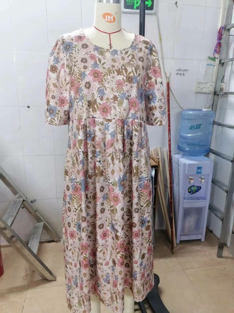 Bohemian Style Round Neck Loose Casual Pocket Dress Women - Image 6