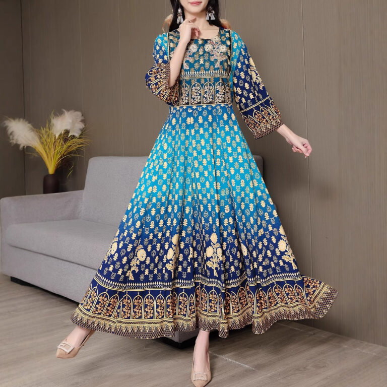 Bohemian Style Dress Ethnic Style Embroidered Large Swing Skirt - Image 2