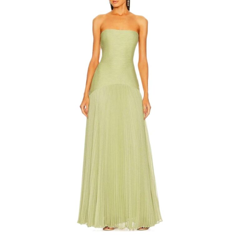 Casual Rib Fabric Tube Top Dress - Image 5