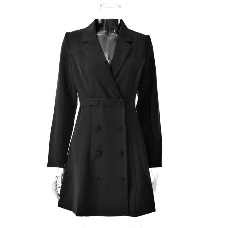 Long Sleeve Suit Female A- Line Dress - Image 6