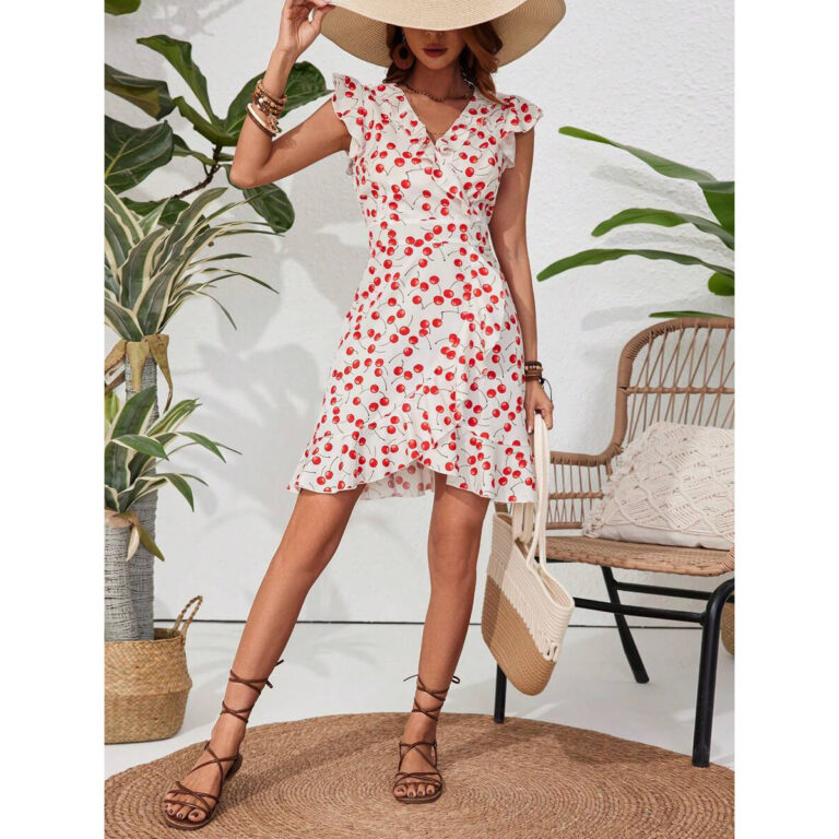 Fashion Personality Women's Cherry Print Dress - Image 5