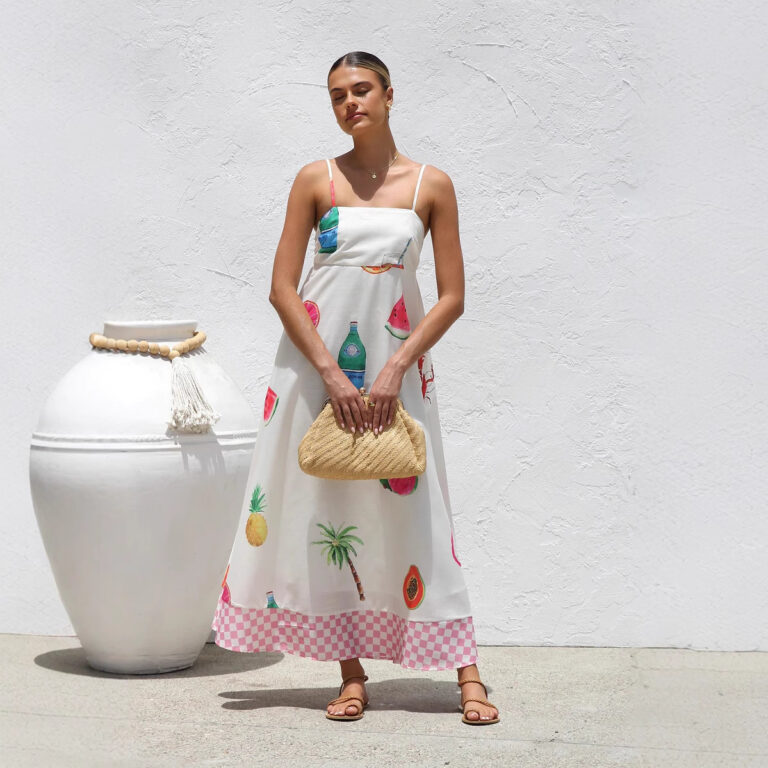 Casual Sling Vacation Style Large Swing Dress