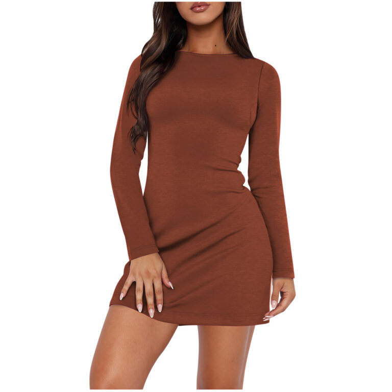 Slim Fit Hip-wrapped Short Dress - Image 3