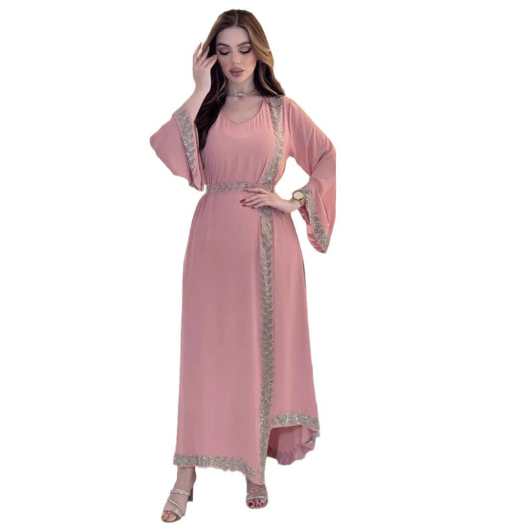 Middle East Rhinestone Women's New Long Dress - Image 5