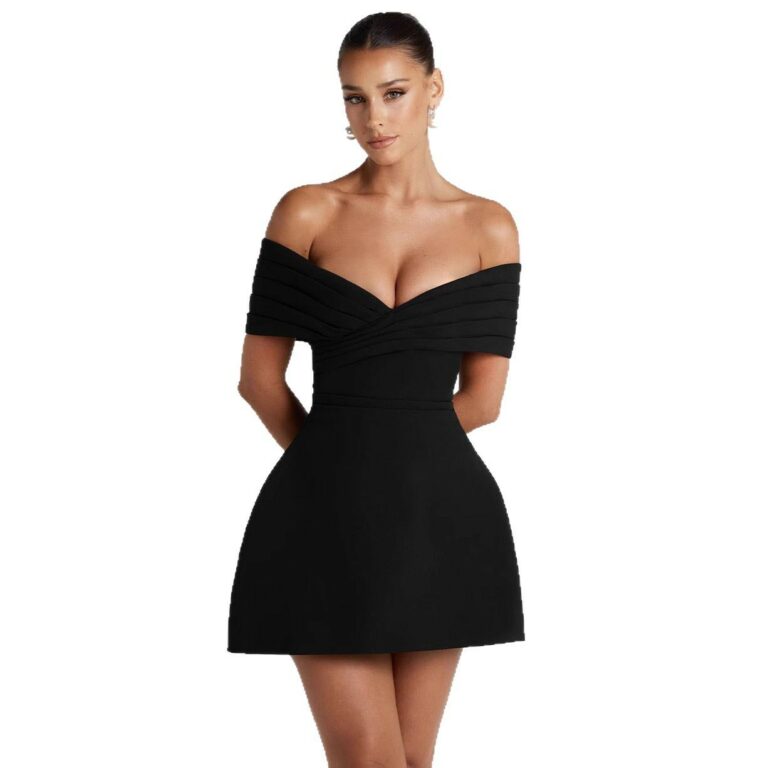 Women's Slim Fit Temperament Commute Solid Color Mid-waist Hip Skirt - Image 5