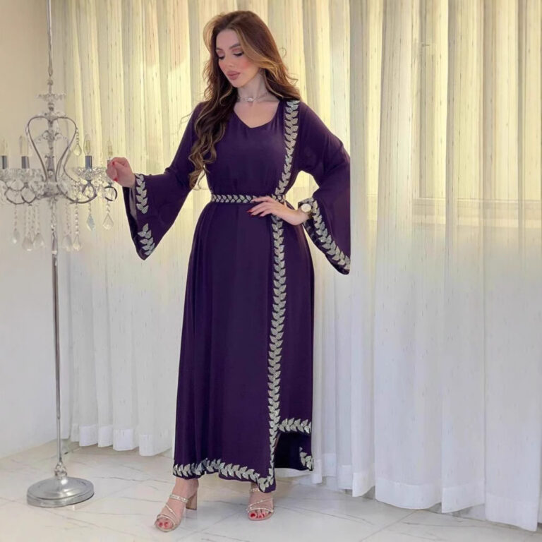 Middle East Rhinestone Women's New Long Dress - Image 2