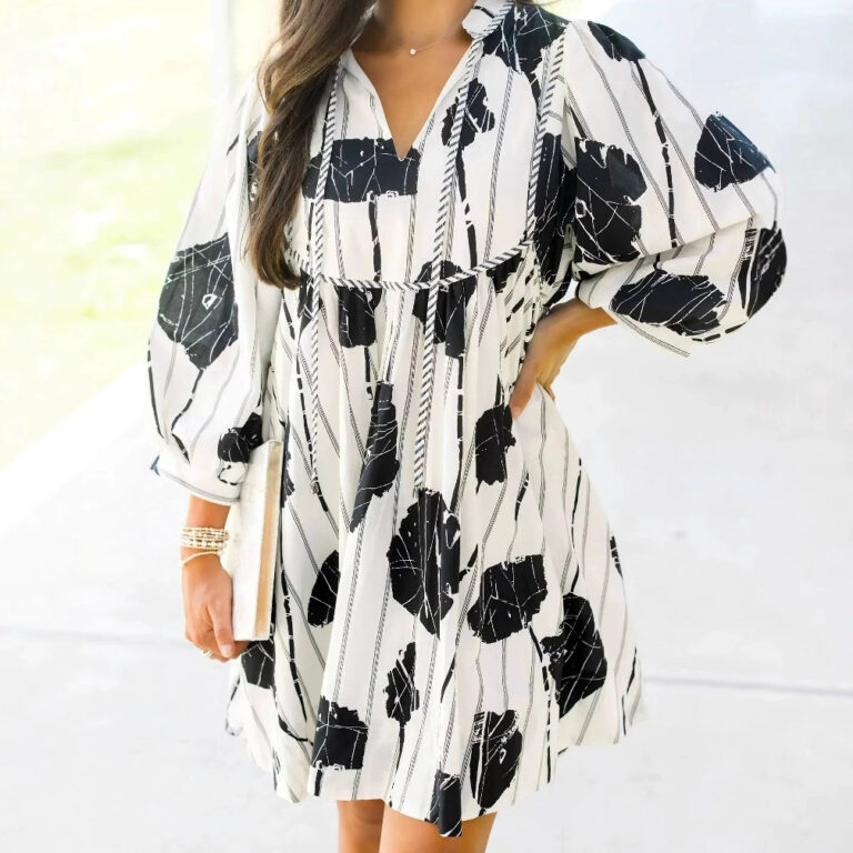 New Spring Summer Women's Wear Fashion Printing Dress - Image 4