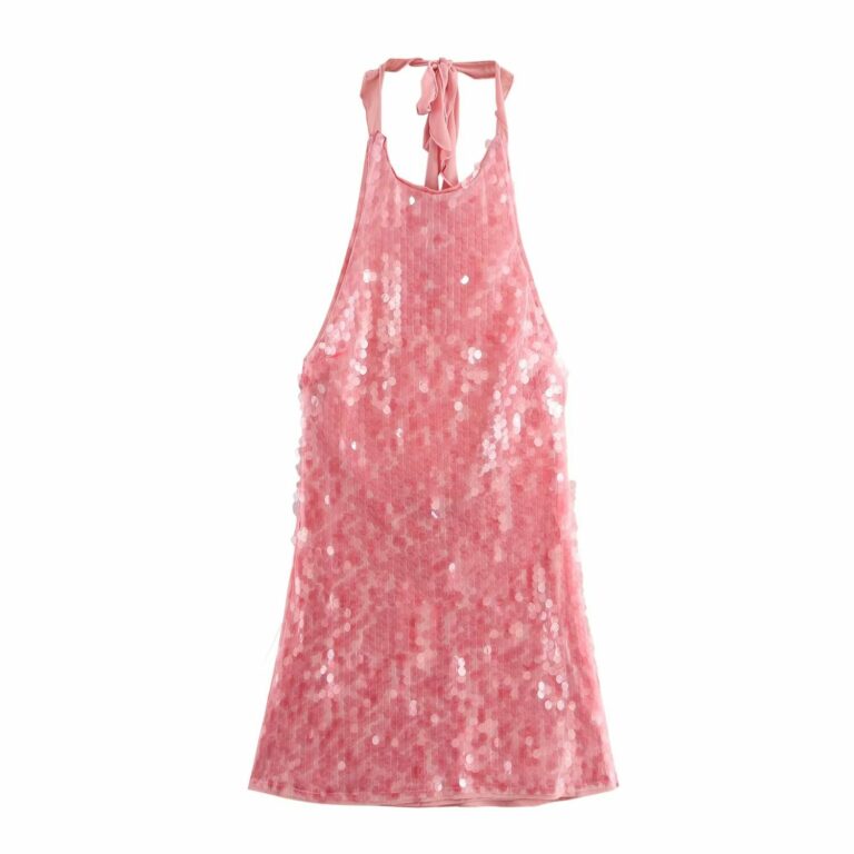 European And American Style Fashion Simple Beads Decoration Hanging Collar Dress