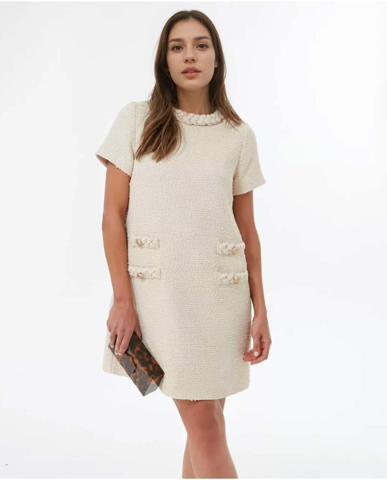 Women's Tweed Jack Dress Tight - Image 6