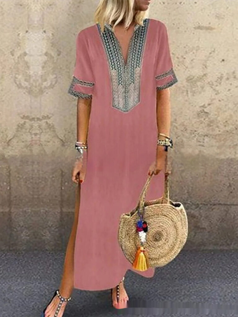 Furcal Lower Hem Casual Women's Length Dress - Image 5
