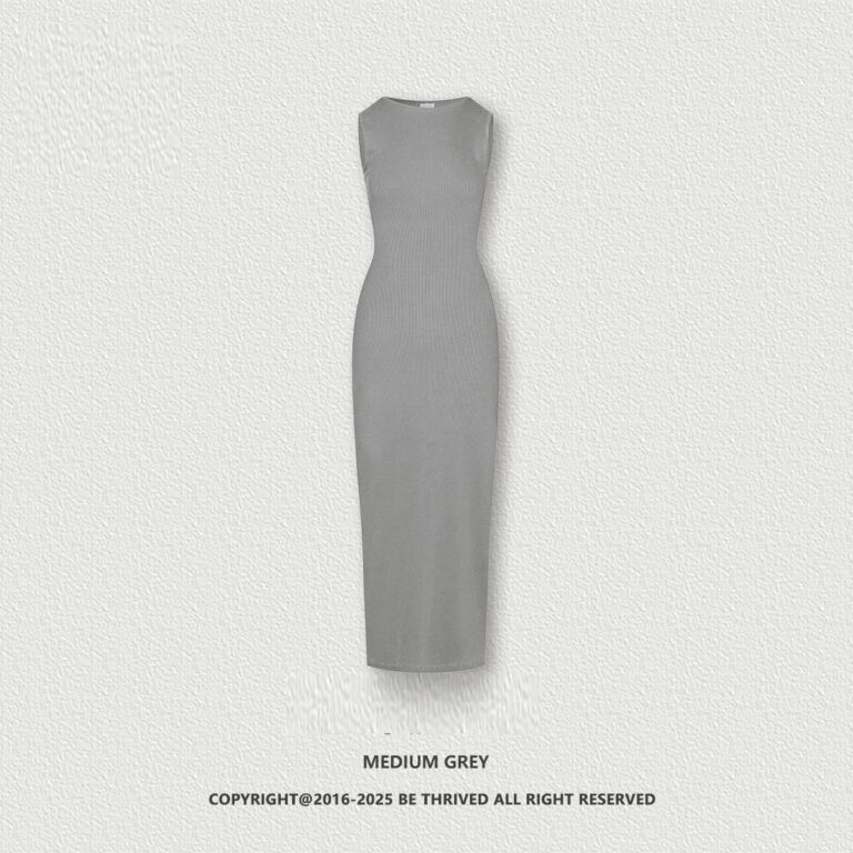 Lady Like Woman Vest High-grade Slim Fit Slimming Knitted Dress - Image 4
