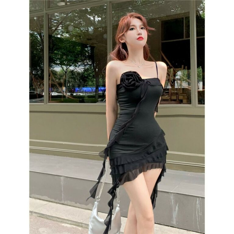 Off-shoulder Spaghetti Straps Dress Women's Summer - Image 4