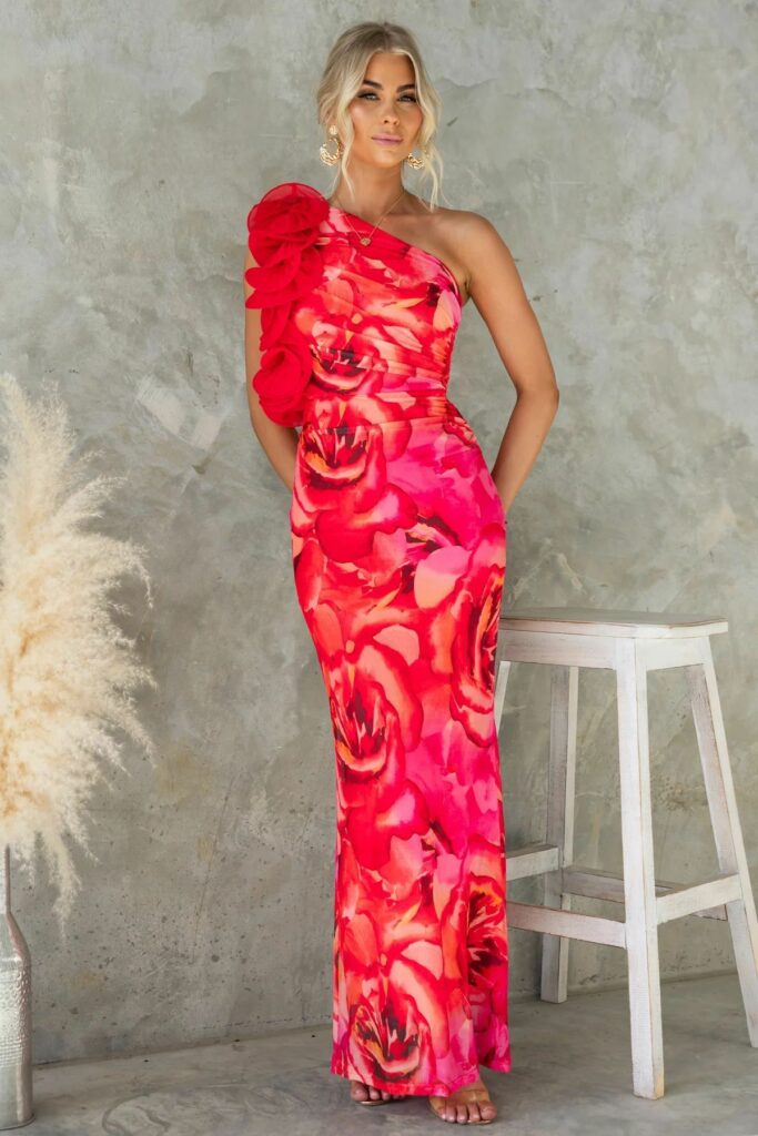 Women's Slim Sleeveless Three-dimensional Flower Dress - Image 5