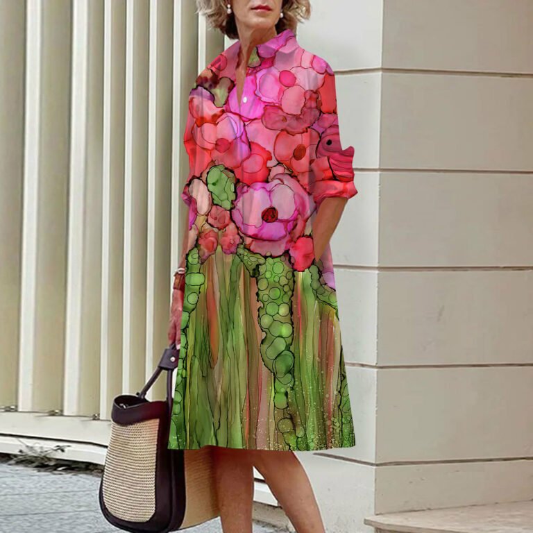 Women's Fashion 3D Digital Printing Dress - Image 5