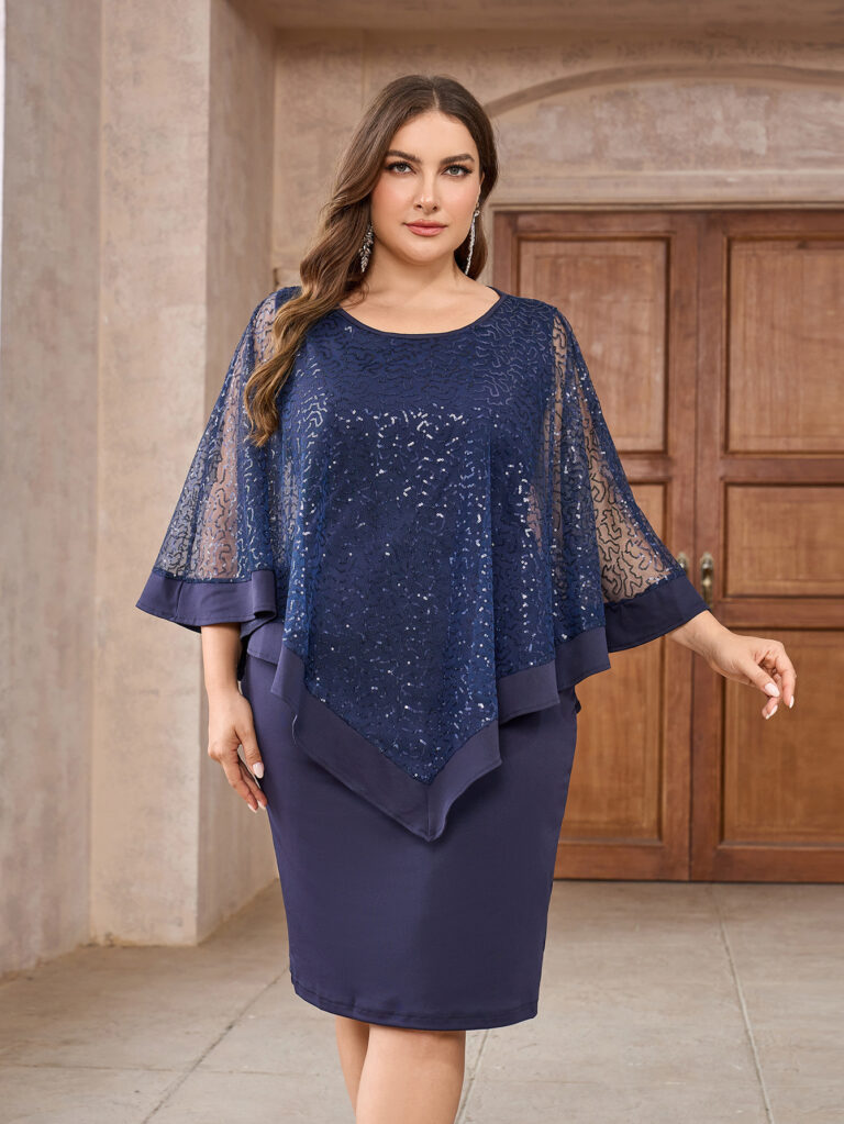 Plus Size Dress Marking Knee-length - Image 7