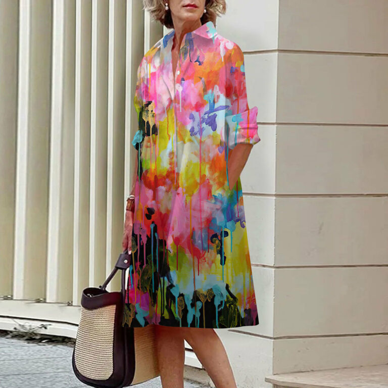 Women's Fashion 3D Digital Printing Dress - Image 4