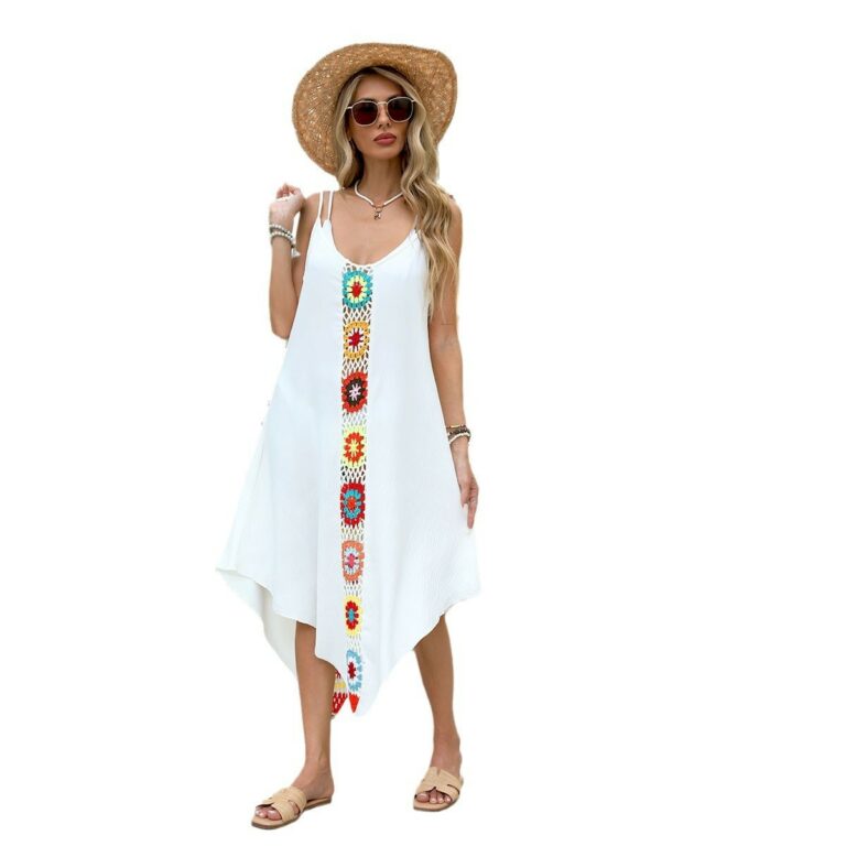 Beach Camisole Crochet Dress Swimsuit - Image 5