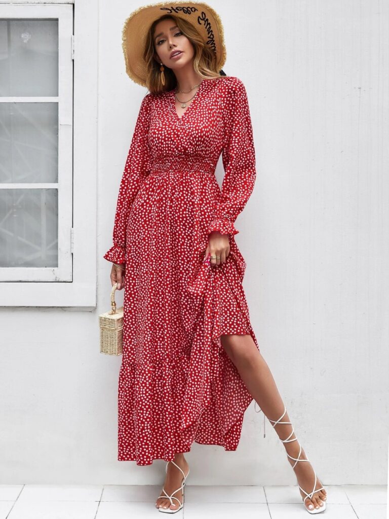 V-neck Vacation European And American Style Dress - Image 5