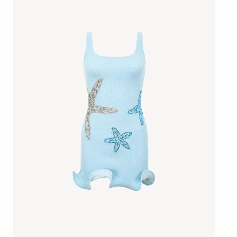 Pure Desire Starfish Embroidery Design Dress Wooden Ear - Image 6
