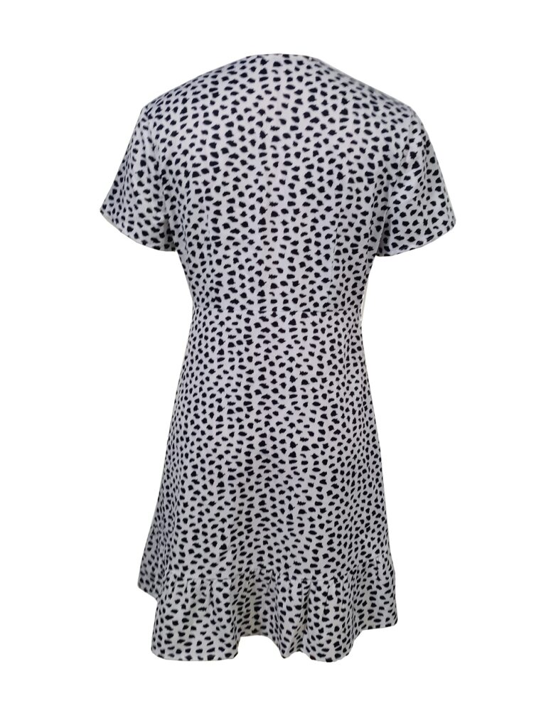 Ladies' V-neck Printed Fashionable A-list Dress - Image 2