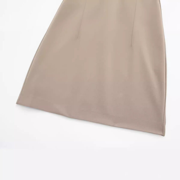 Women's Fashion Slim Fit With Belt Stitching Dress - Image 4
