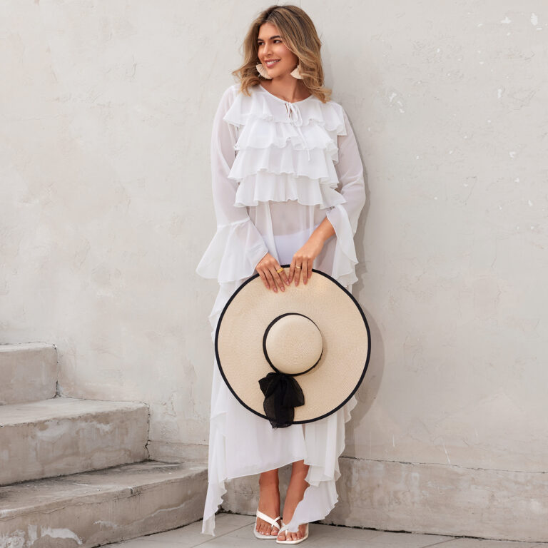 Beach Dress Women's Chiffon Vacation Pullover Bikini - Image 3
